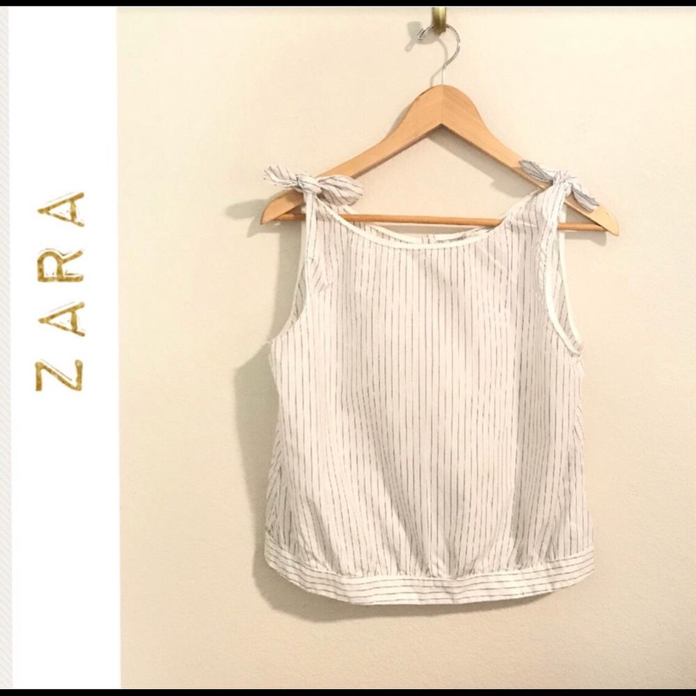 Zara tie at the shoulders and button up back